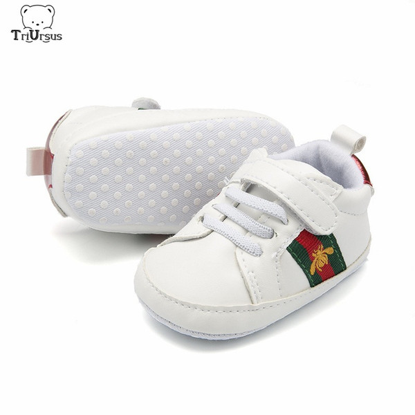 Brand Designer Little bee Baby Boys Girls Sneakers Soft Sole White Newborn Infant Toddler Baby Sports Shoes 1 2 3 Size