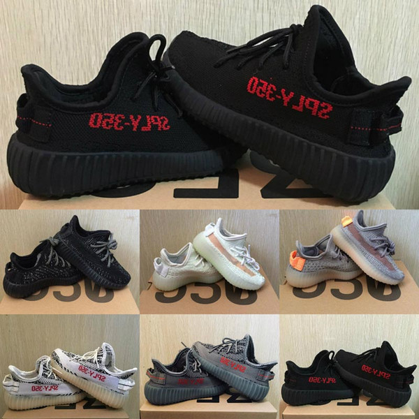 New Kids Shoes Clay V2 Running Shoes Zebra Baby Boy Girl Static Reflective Kanye West Beluga 2.0 Sneakers Children Athletic Sports Shoes