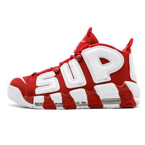 Fashion Mens Pippen Basketball Shoes 96 QS Olympic Varsity 3M Scottie Pippen Uptempo Chicago Designers Shoes Sports Sneakers Size 41-46