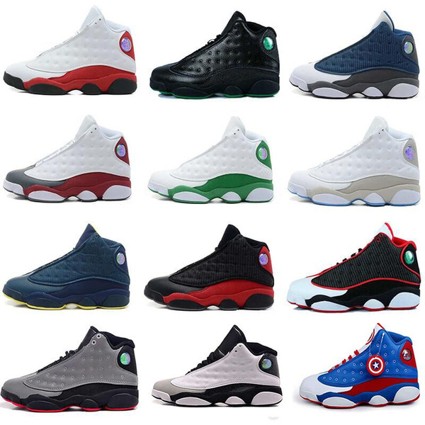 Discount Mens 13 shoes XIII Dirty bred basketball shoes black gym red black Mens women Sports Shoes Trainers Cheap Athletics Boots