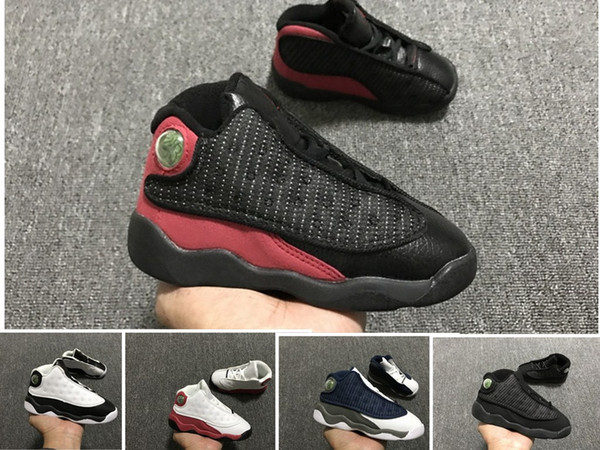 Cheap J 13s Children Basketball shoes Boys Girls 13 XIII Sneakers Youth GIFT Kids Sports Basketball Sneakers Toddlers Shoes 22-27