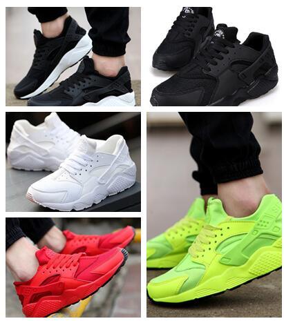 35Huarache Sneakers Big Kids Boys and girls Colorful Black White Huarache Blue Running Shoes Sneakers Triple Huaraches Athletic Sports Shoes