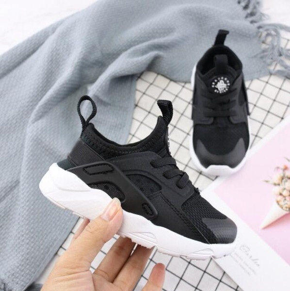 2019 kids Huarache Running Shoes Chaussures Tennis Huraches Zapatos Ultra Breathe Children boy toddler Trainers Sports Sneakers