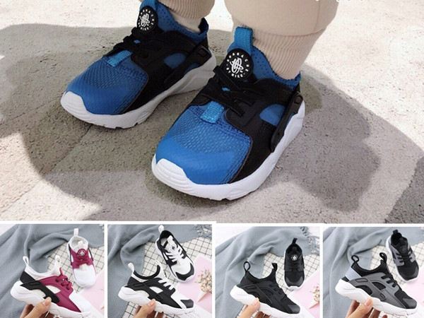 Air Huarache infant Running Shoes kids sports White Children Huaraches Casual trainers Baby Running Sneaker boys girls birthday gift 6C-3Y