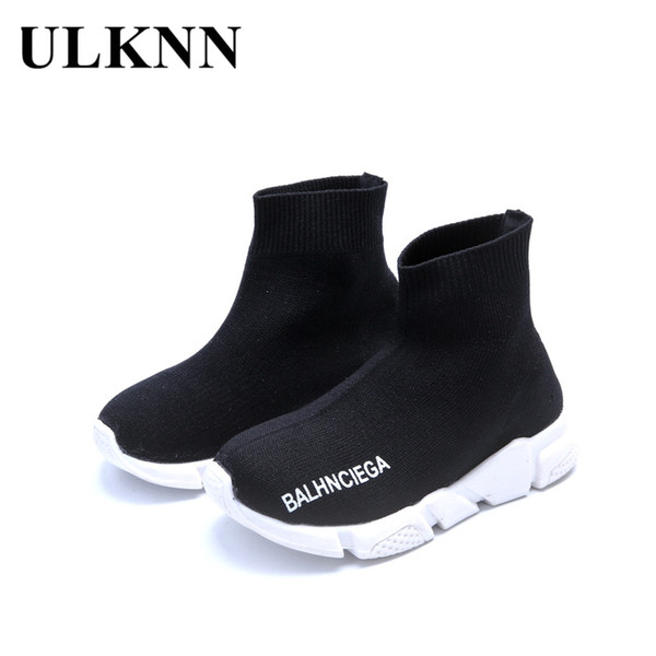 ULKNN Children Shoes Girls Boys Shoes Kids Sneakers Lightweight Mesh Breathable Socks Shoes Sneaker For Baby School Shoe Hot INS