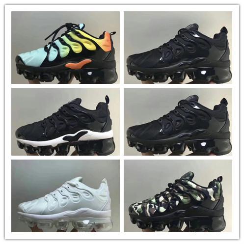 2019 Cushion VPM TN Plus Running Shoes toddler Pack Triple Black Sports Shoes Red Rainbow Silver White kids designer sneakers