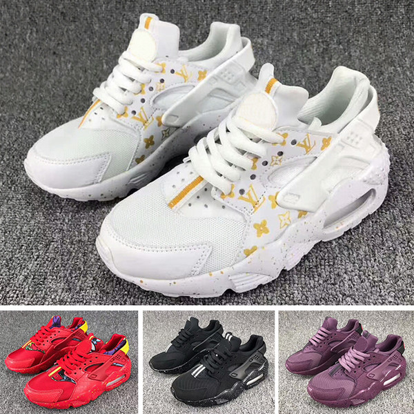 2018 New Air Huarache Infant Baby Kids Running Shoes, Mesh Cushion Lighting Huraches Huaraches Toddler Designer Sneakers Eur 26-35