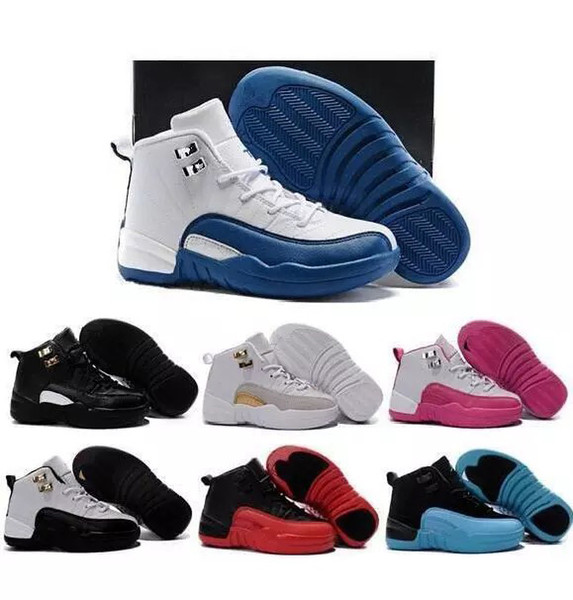 Children's 12 Basketball Shoes Kids Athletic Sports Shoes for Boy Girls Shoes Free Shipping size:28-35