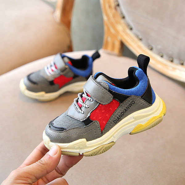 Designer New Brand Restore Triple S Kids Shoes Baby Toddler Running Shoes Children Boy And Gril Sport Sneaker Basketball Shoes