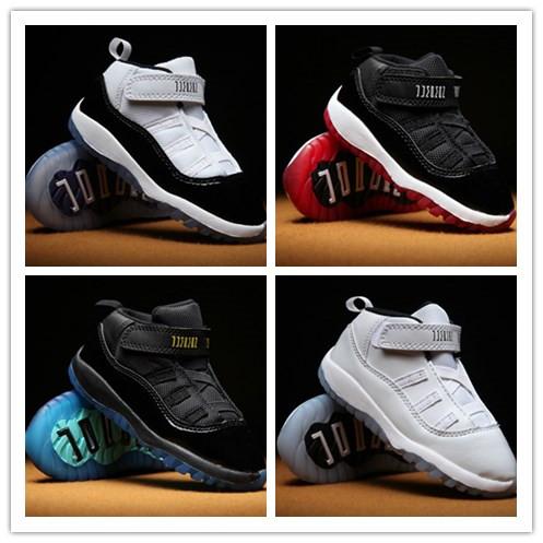 Baby kid 11 XI Space Jam Shoes Little Baby Boys Girls Toddlers 11s Gamma Concord Bred Pre-Walkers Sneaker size 6C-10C