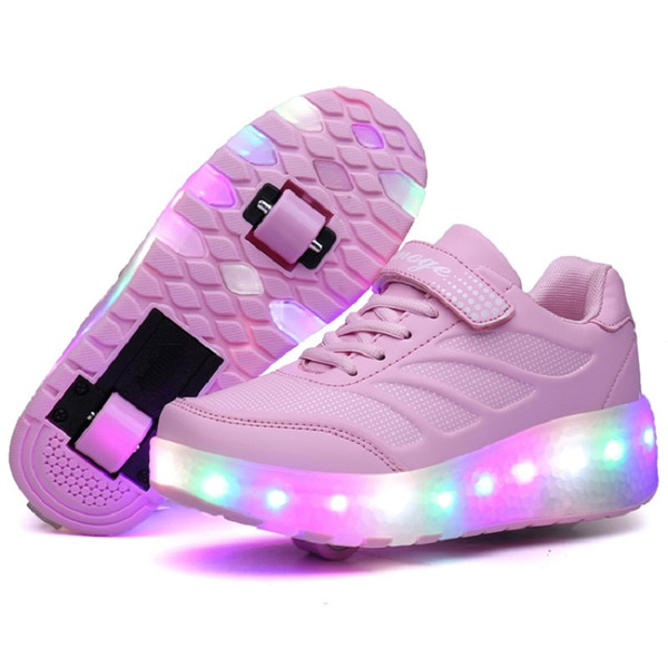 Aimoge Rollerskate Pulley shoes Roller Sneakers A Girl's Skates Roller Shoes Kids Zapatillas Con Ruedas Inline Skate Gifts