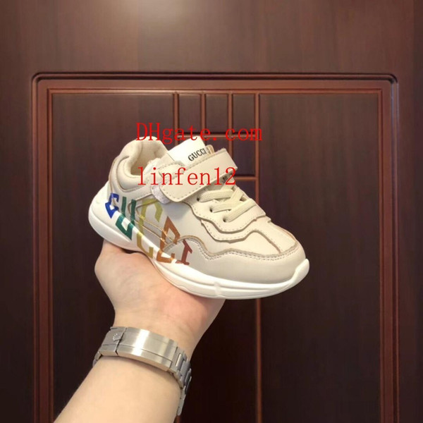 high end shoes for kids summer New Pattern Genuine Leather Single short style Fashion children sneakers