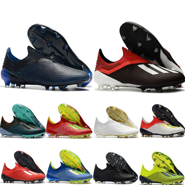 2019 top quality new arrival soccer shoes mens socer cleats X 18+ FG football boots scarpe calcio gold