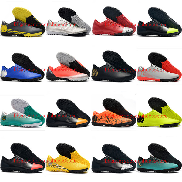 2019 mens soccer shoes low Mercurial VAPORX 12CLUB TF soccer cleats indoor CR7 football boots Mercurial Superfly scarpe da calcio