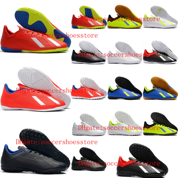 2019 new arrival top quality indoor soccer shoes low ankle mens soccer cleats X Tango 18.4 TF football boots X 18 high ankle scarpe calcio