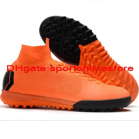 2018 mens kids soccer cleats SuperflyX 6 Elite TF indoor soccer shoes turf youth Crampons de football boots boys Mercurial Superfly 360 Hot