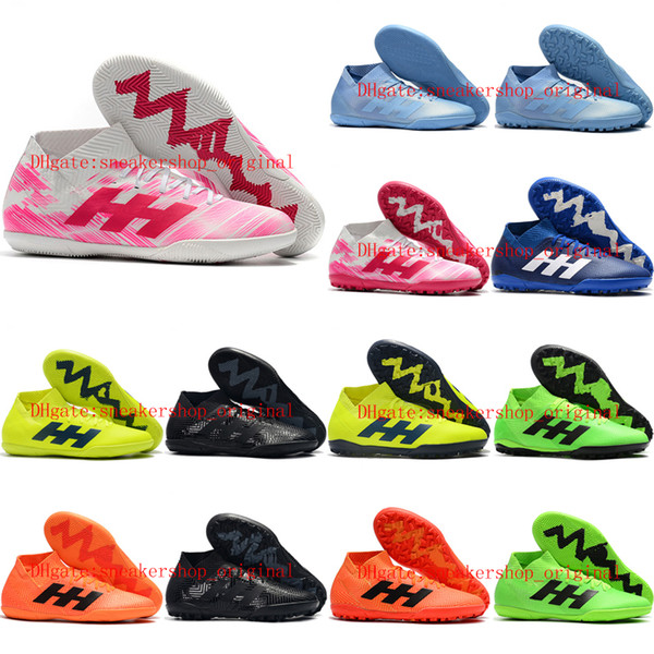 2019 new arrival indoor soccer shoes mens soccer cleats Nemeziz Tango 18.3 IC football boots Nemeziz 18 high ankle scarpe calcio