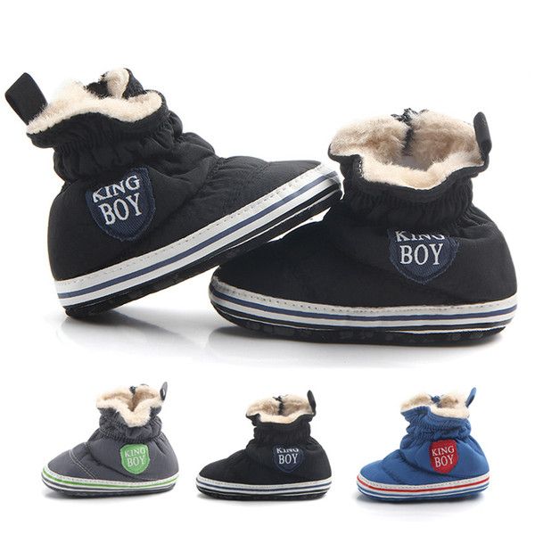 New Baby toddler shoes winter cotton boots Prevent slip to wear - resistant shoes 3 colors 0-15 month