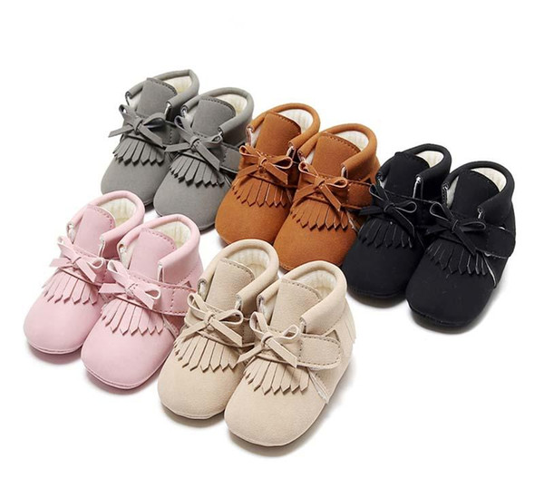 Autumn Winter baby shoes tassels kids designer shoes baby designer shoes ankle boot First Walker newborn baby boy shoe Girls boots