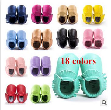 Baby shoes boys girls first walkers multi color tassel design babies shoes moccasins toddler moccs 6pairs/lot