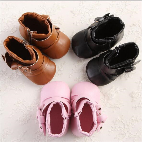 pink baby girl bowknot soft sole princess shoes spring and autumn cotton infant toddler first walker shoes