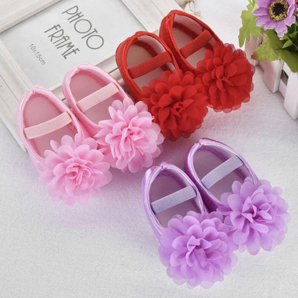 Wonderful Toddler for Kid Baby Girl Chiffon Flower Elastic Band Newborn Walking Shoes Children Nice Comfortable Toddler Shoes