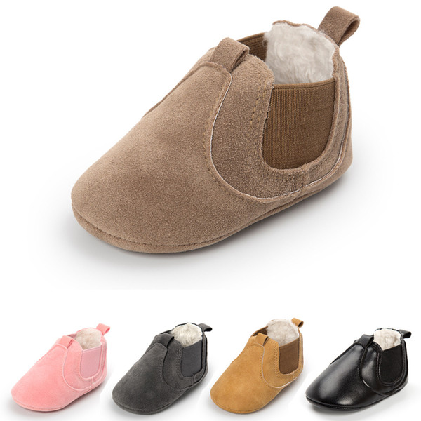 New Arrival Winter Warm Toddler Baby Shoes Boots Boy Girl 0-24M Infant First Walker Soft Soles Shoes Newborn Moccasins Crib Shoes for Babies