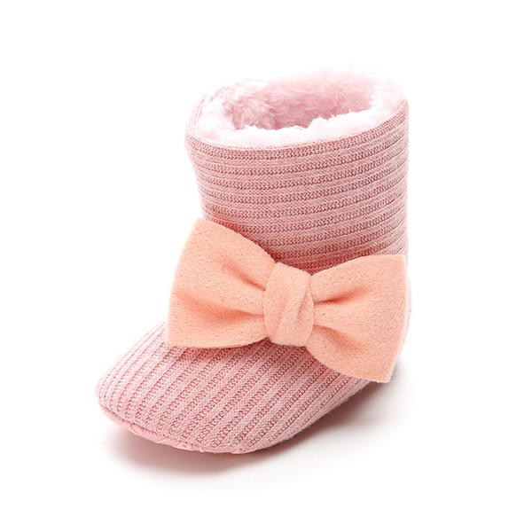 Wholesale 0-18M Baby Girl Shoes Boots Winter Warm Newborn Toddler Shoes for Babies Infant Prewalker Soft Soles Cotton Padded Shoes Boots