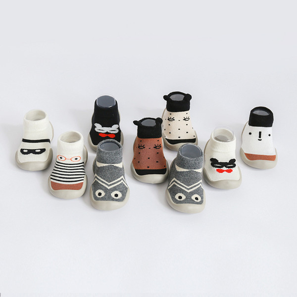 Cartoon Animal Infant Baby Shoes Socks Children's Floor Socks Newborn Baby Rubber Bottom Non-slip Toddler Socks