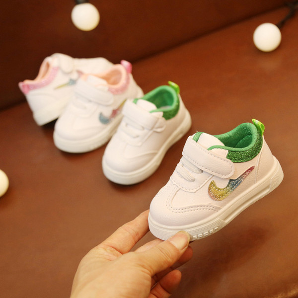 2019 Fashion baby toddler shoes non-slip soft newborn sports shoes warm cotton boys and girls first walk sneakers