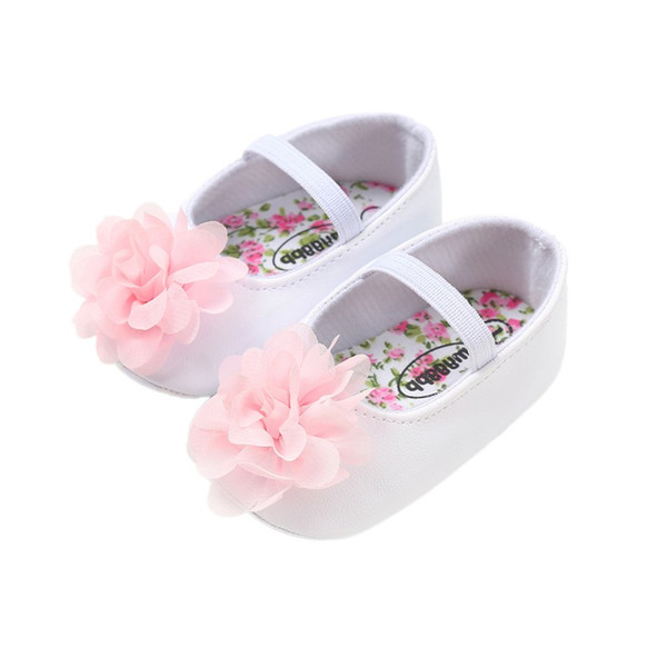 Baby Toddler Shoes Baby Shoes Newborn Flower Soft Bottom Princess 2018 New Infant First Walkers 0-18M S1