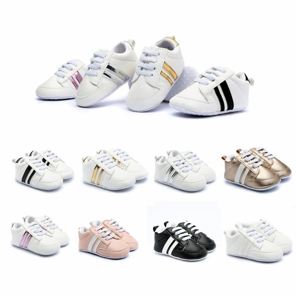 Newborn Baby Sneakers Fashion Toddler Shoes Boys Girls Soft Bottom Shoes Baby Kids Designer Sport First Walkers HHA578