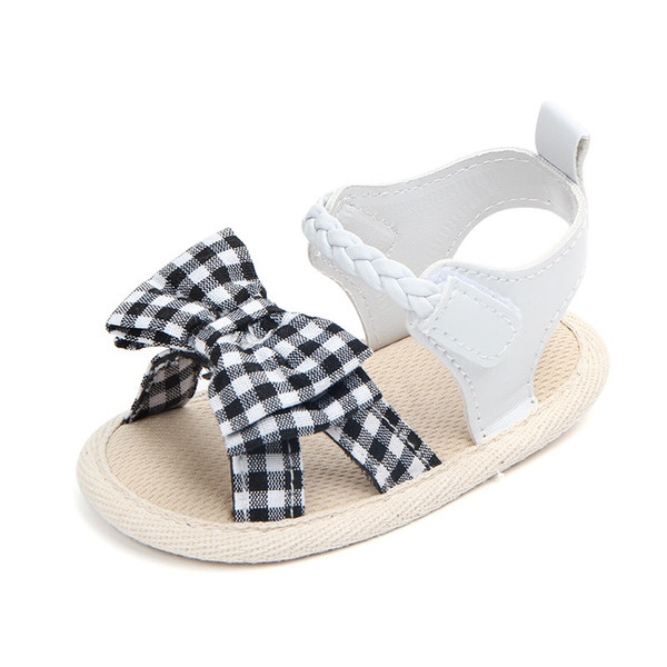 Princess Shoes For Girls Cute Bow Tie Baby Girls Shoes Summer Cotton Newborn Girl First Walkers Crib Soft Soled