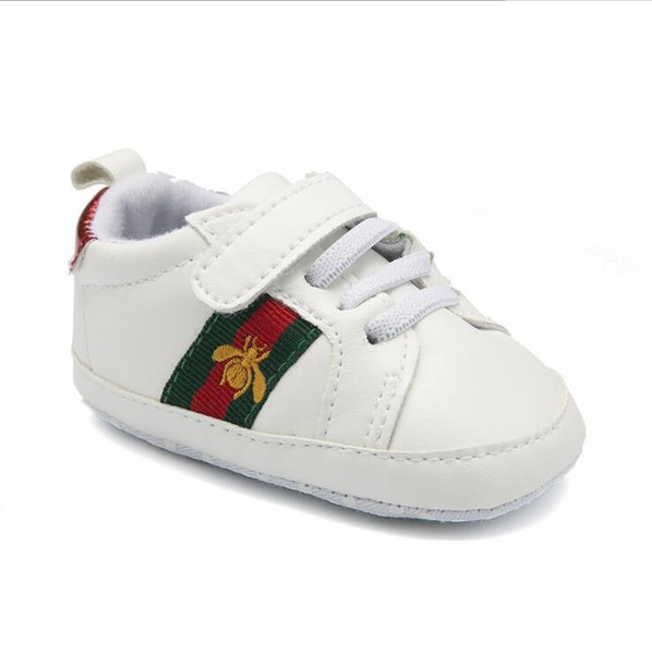 17 Styles Baby Soft Bottom Sneakers Shoes Fashion Boys Girls First Walkers Shoes Infant Indoor Non-slip Toddler Casual Kids bee Shoes