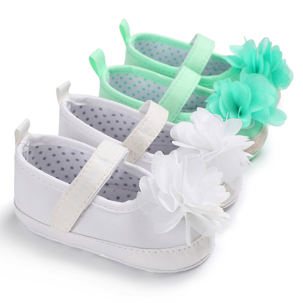 Spring and Autumn 0-1 years old spring and autumn female baby flower princess shoes soft bottom baby toddler shoes