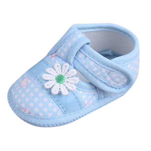 LONSANT Baby Crib Shoes Newborn kids Cute cotton Floral Floral Soft Sole summer Shoes Infant Girls fashion Prewalker