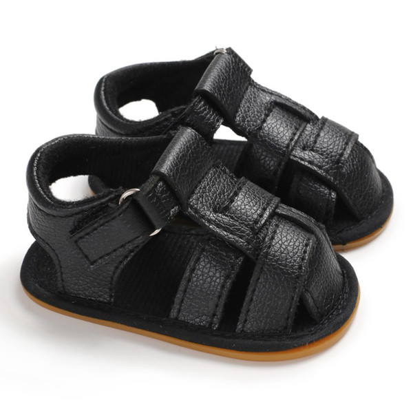 High Quality Summer Baby Boys Breathable Anti-Slip PU Shoes Sandals Toddler Soft Soled First Walkers Baby Shoes