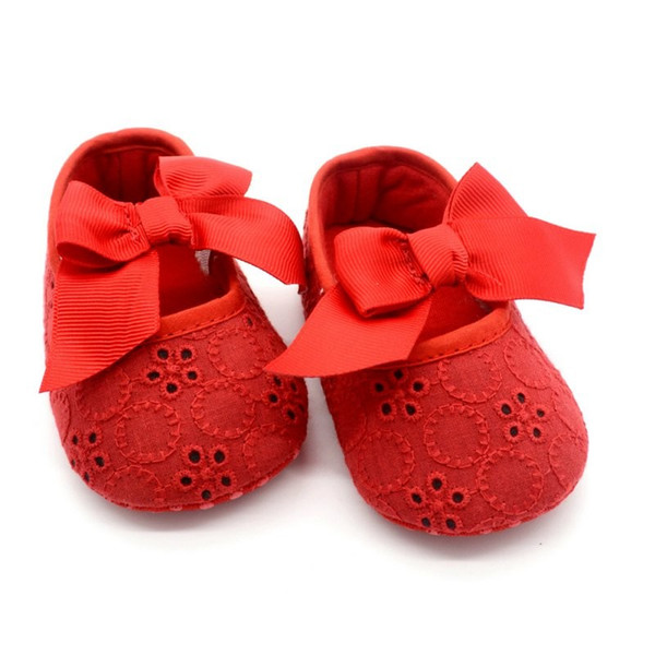 First Walkers Sneakers White Bowknot Baby Girl Lace Shoes Toddler Prewalker Anti-Slip First Walker Simple Baby Shoes