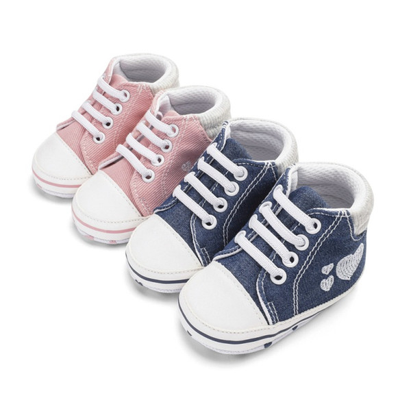 Baby Shoes Sneakers Canvas Shoes Newborn Baby Boys Girls First Walkers Infant Toddler Soft Sole Anti-slip