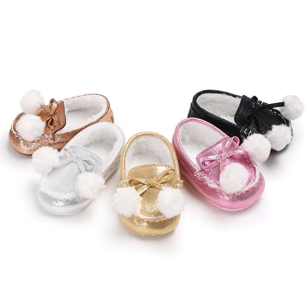 2017 Brand New Infant Toddler Newborn Baby Girls Winter Warm Shoes Anti-skid Footwear Shoes Baby