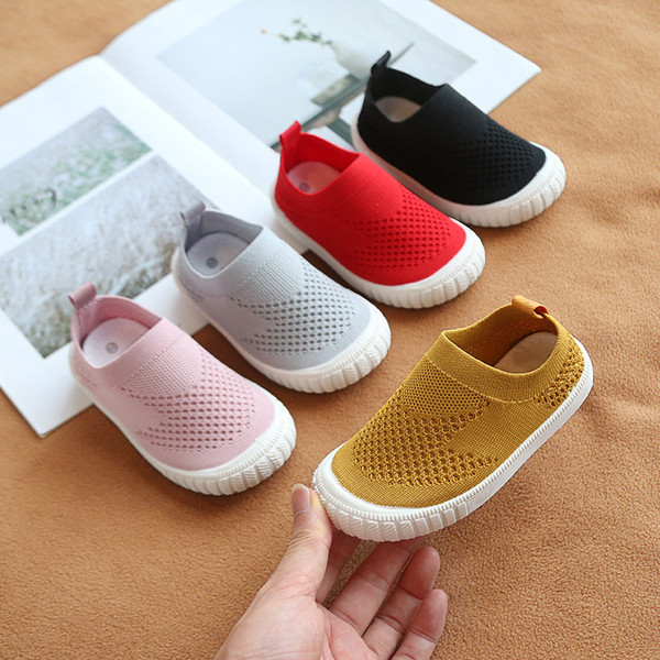 2019 Autumn Baby Girls Boys Casual Mesh Shoes Infant Toddler Shoes Soft Bottom Comfortable Non-slip Kid Baby First Walkers