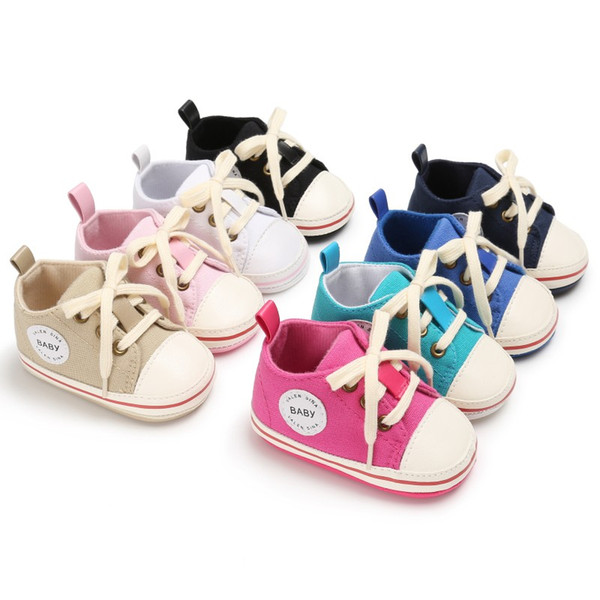 Baby Boys Girls Toddler shoes Infant Sneakers Newborn Soft Bottom First Walker non-slip Newborn Fashion canvas shoes 0-18 months