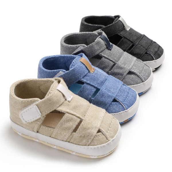 0-18 Month Baby Toddler Boys Infant Soft Crib Shoes Children Infant Boy Summer Casual Cotton Soft Sole First Walker