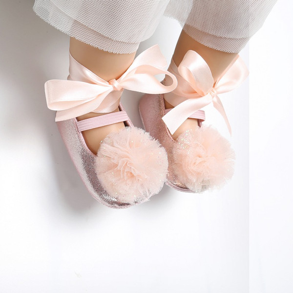 7 Colors Baby Dance Shoes Toddler Shoes 2018 Latest Bow Tie Baby Princess Dance Newborn Cute First Walkers 0-18M