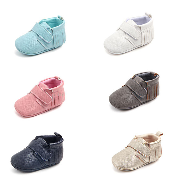 Toddler Moccasins shoes Baby tassel First Walkers 2018 new PU infant soft bottom tassel Shoes C3525