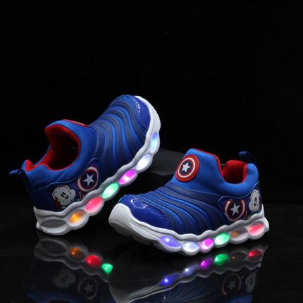 Boys Sneaker Girls Spiderman Kids Led Shoes With Lights Sneaker 2019 Spring Autumn Shoes Children Toddler Baby Girl Shoes