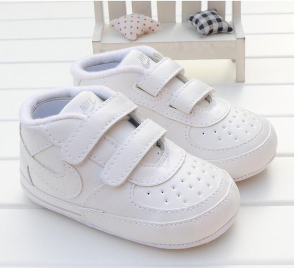 2019 Toddler Soft Sole Hook Loop Prewalker Sneakers Baby Boy Girl Crib Shoes Newborn to 18 Months