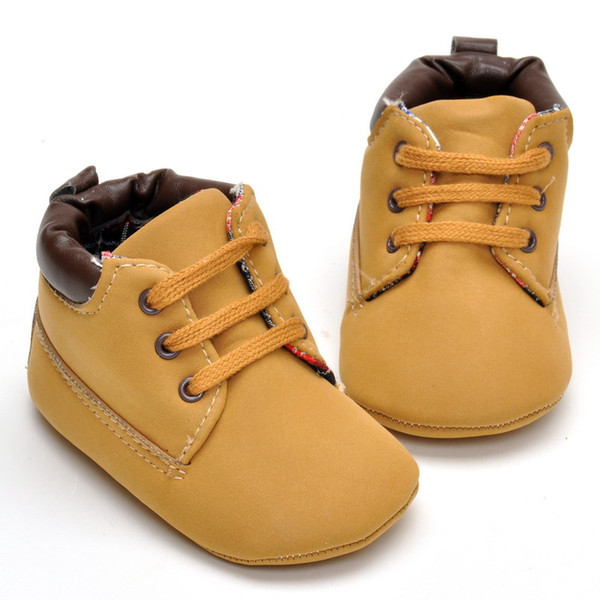 Retail 2016 Winter Warm Infant Baby Girls Boys Soft Sole Antiskid Shoes Nubuck leather Prewalker First Walkers Toddler Shoe