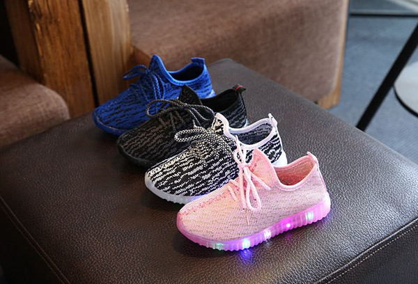 2019 Spring Autumn Children Light Shoes Sport Shoes Baby Boys Girls Led Luminous Shoe Kids Sneakers Breathable Running Shoes