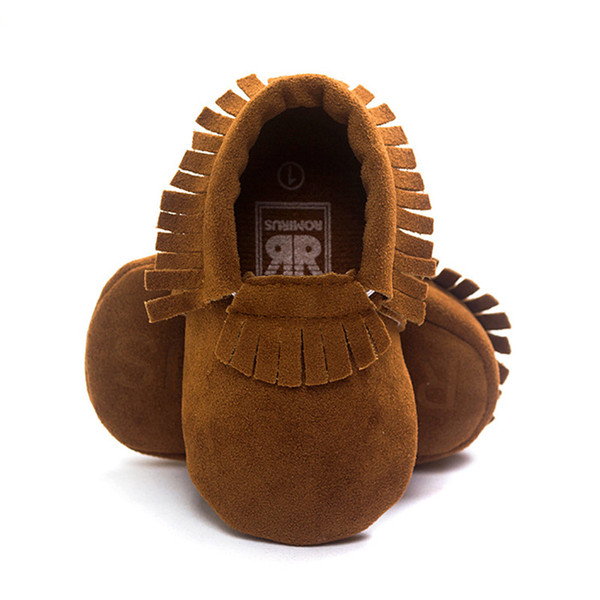 Baby toddler shoes 13style brown matte texture hand soft bottom tassel footwear baby shoes spring and autumn